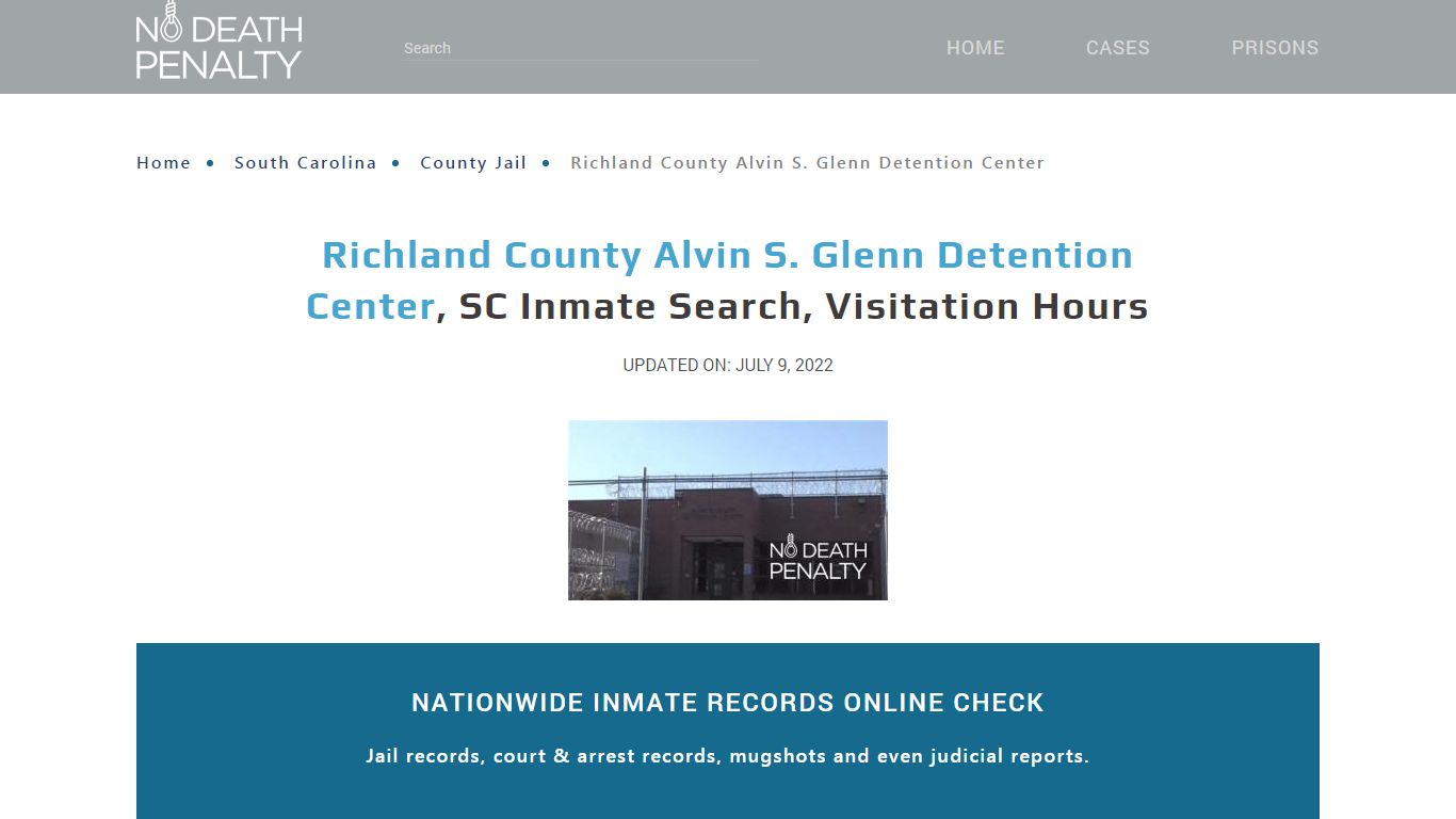 Richland County Alvin S. Glenn Detention Center, SC Inmate ...